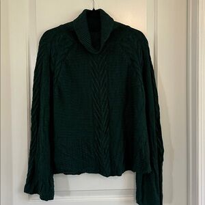 Shein emerald green knit turtleneck size small